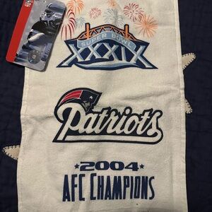 Patriots Super Bowl commemorative hand Towel
